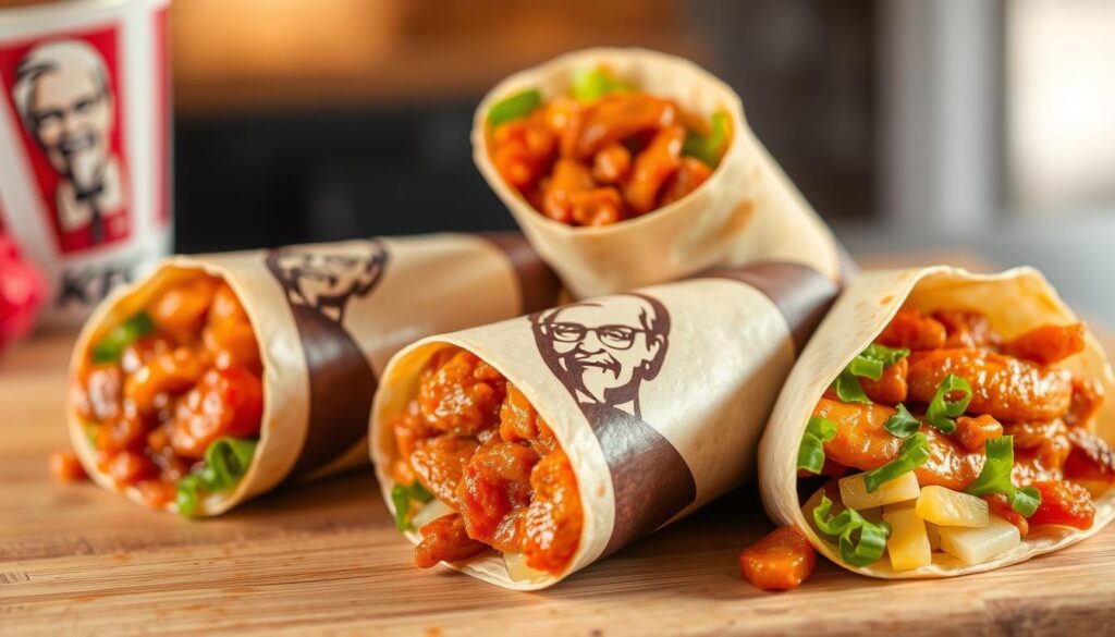 KFC Wraps ingredients